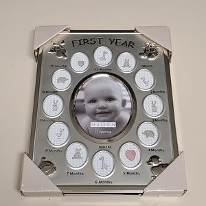 Malden International baby first year picture frame